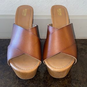 Mossimo / Target brown wedges